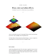 Blurs, noise and other effects.
