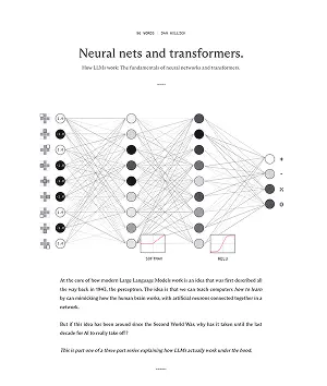 Neural nets and transformers.