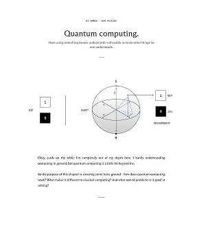 Quantum computing.