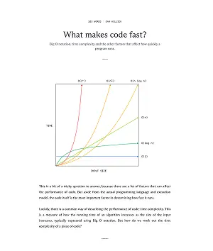 What makes code fast?